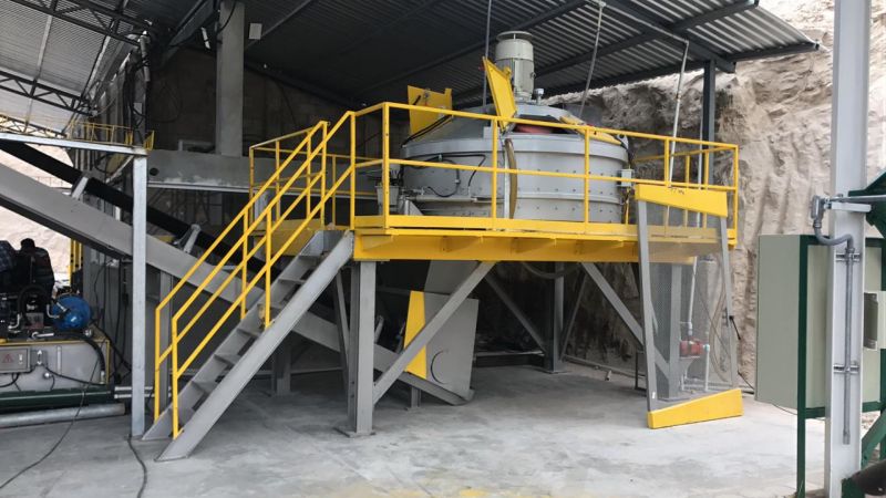 the planetary mixer of the Guatemala volcanic ash brick production line Pengadun Planet Guatemala Volcanic Ash Production Line