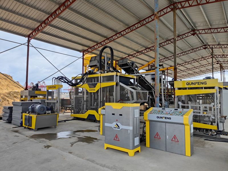 the QS1300 automatic block production line in Sri Lanka barisan pengeluaran blok automatik QS1300 di Sri Lanka