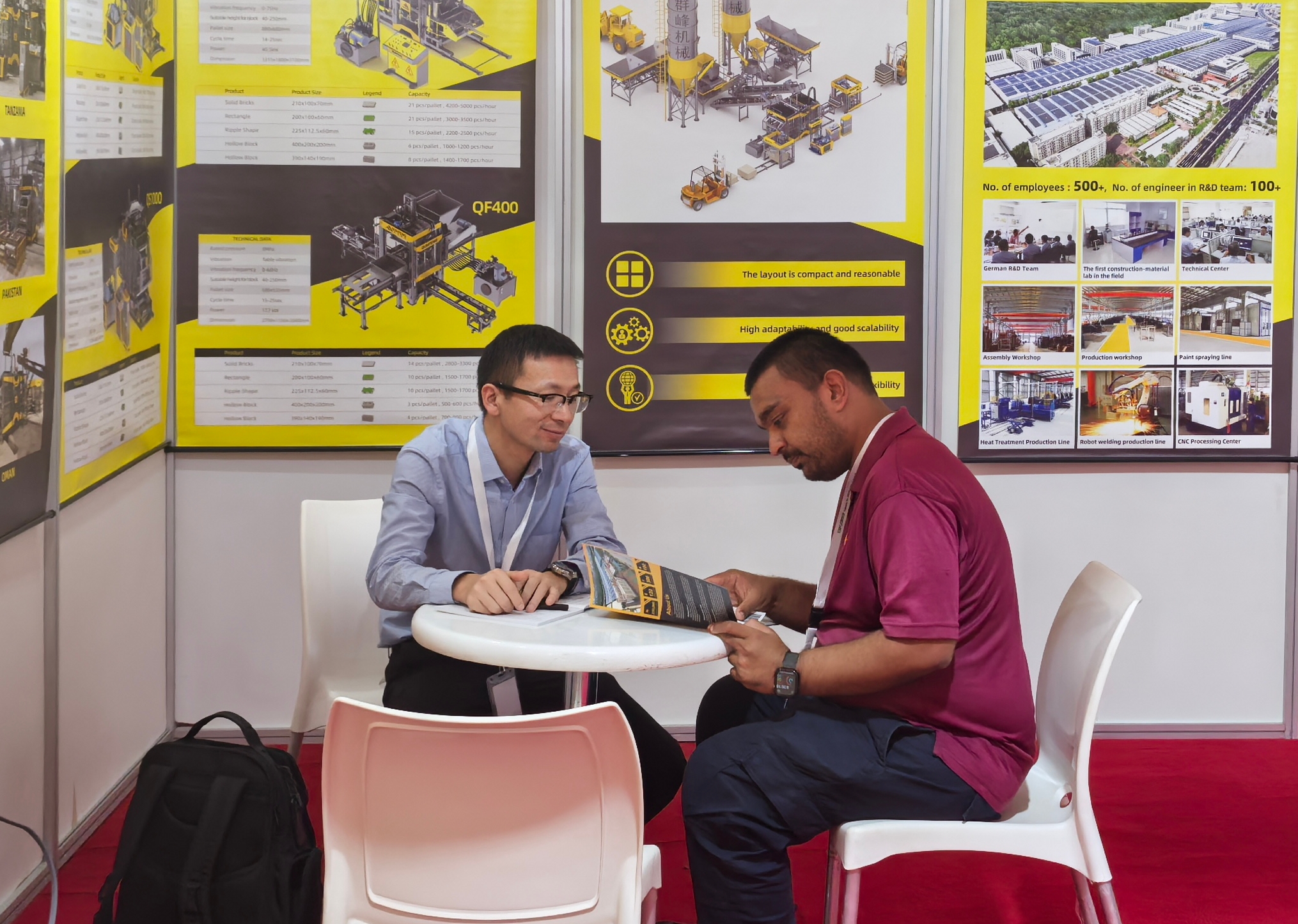 Qunfeng Machinery recommends a fully automatic concrete product production line tailored to African customers. Jentera Qunfeng mengesyorkan barisan pengeluaran produk konkrit automatik sepenuhnya yang disesuaikan dengan pelanggan Afrika.