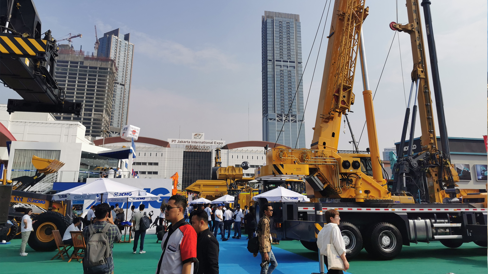 Qunfeng mempamerkan di Pameran Konkrit Antarabangsa Indonesia: menafsirkan jentera bahan binaan dengan kekuatan produk