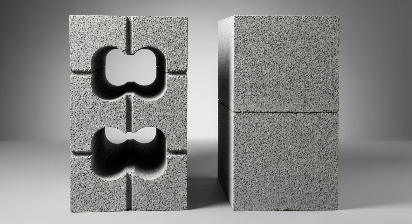 Hollow Block Vs Solid Block: Terangkan Faedah & Kegunaan 101 untuk Jurutera