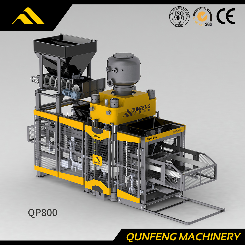 Mesin Pembuat Bata Penekan Hidraulik QP800