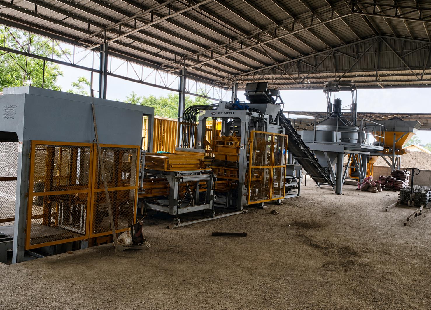 Mesin Blok untuk Paving Block dengan Teknologi Hidraulik dan Getaran